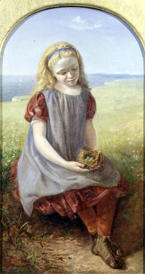 Girl with Bird's Nest, 1866 (oil on canvas)