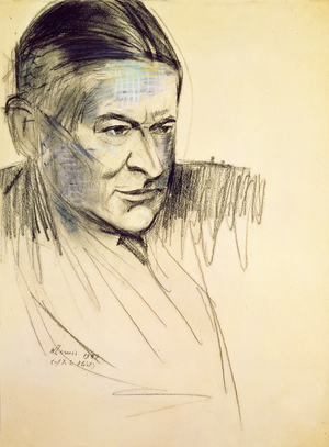 Study for a portrait of T. S. Eliot, 1949 (drawing)