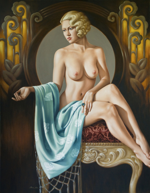 Chez Agnes, 2008 (oil on linen)