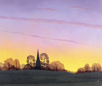 Towards Grandborough, 2004 (oil on canvas)
