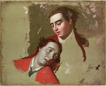 Study for the Death of General Wolfe at Quebec, 1762-63 (oil on canvas)