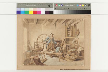 The Quill-Winder (w/c on paper)