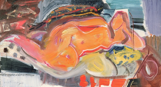 Reclining Nude, 1970 (oil on canvas)