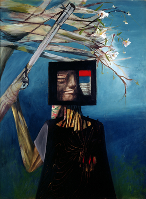 Kelly in Spring, 1956 (ripolin on board)