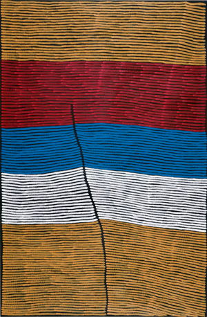 Bushfire dreaming, 2003 (synthetic polymer on canvas)