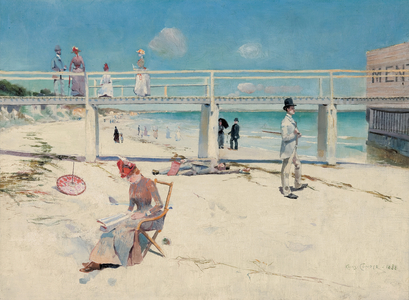 A Holiday at Mentone, 1888 (oil on canvas)