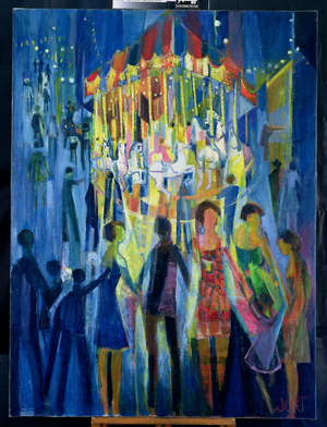 Foire du Trone (oil on canvas)