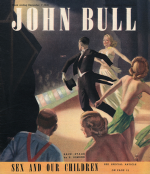Front cover of 'John Bull', December 1946 (colour litho)