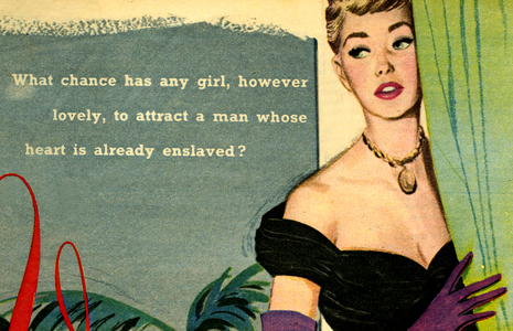 Illustration from a women's magazine, 1952 (colour litho)