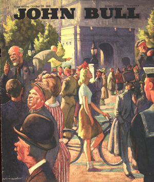 Front cover of 'John Bull', October 1946 (colour litho)