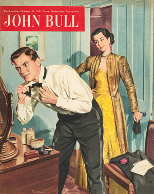 Front Cover of 'John Bull', October 1953 (colour litho)