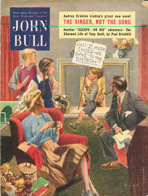 Front cover of 'John Bull', December 1952 (colour litho)