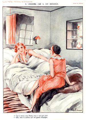 Illustration from 'La Vie Parisienne', 1920s  (print)