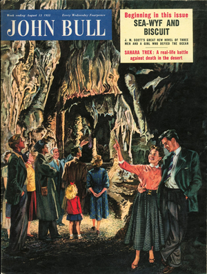 Front cover of 'John Bull', August 1955 (colour litho)