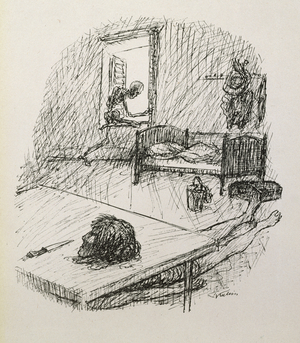 Bluebeard's Room, plate XVI from 'A New Dance of Death', published 1947, Vienna (etching)
