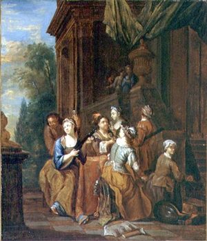 Musical Party (oil on canvas)