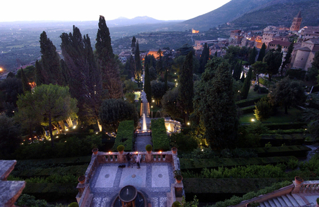 29/07/2004, vue de la Villa d'Este et de son parc. Elle fut construite vers 1550 par le Cardinal Ippolito d'Este. Tivoli.  Photo Frassineti ©AGF/Leemage