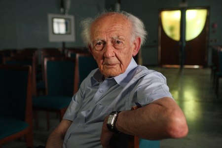Portrait de Zygmunt Bauman sociologue polonais de langue anglaise et polonaise .18/09/2011