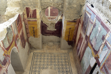26/12/2015 Pompei restauration de la maison du cryptoportique (Casa del criptoportico) Italie Photo Frassineti ©AGF/Leemage