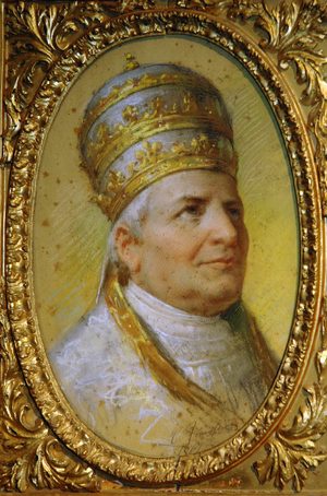 Portrait de Pie IX (1846 - 1878) par Cesare Fracassini. Rome. Photo Frassineti © AGF/ Leemage