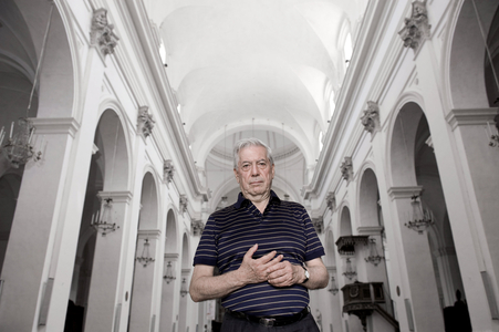 Portrait de l'ecrivain MARIO VARGAS LLOSA a Spoleto en juillet 2009.