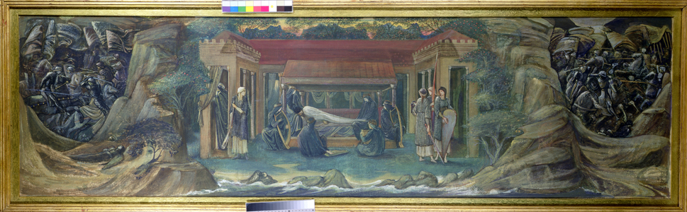 The Sleep of Arthur in Avalon, 1894 (gouache)