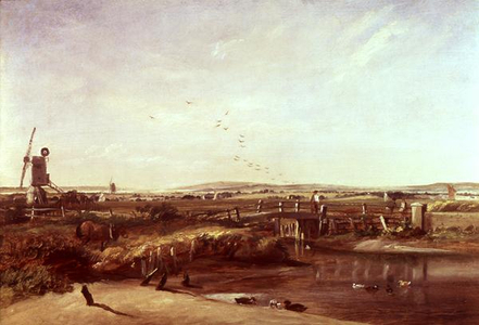Mistley, Valley of the Stour (oil on canvas)