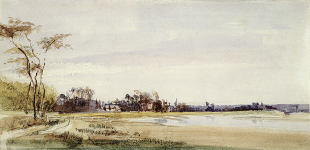 Les Salinieres by Trouville, 1826 (w/c on paper)