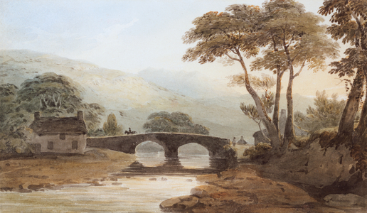 Baddgelert Bridge (w/c on paper)