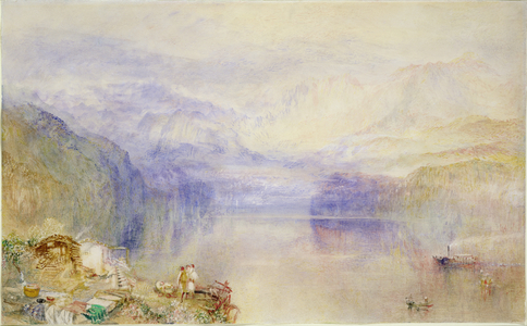 Lucerne, Sunset (w/c on paper)