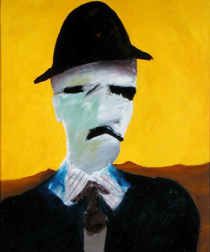 The Trooper (oil on board)