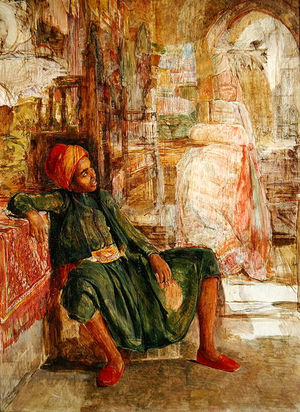 Ebdul Hadi, A Portrait Study (oil on panel)