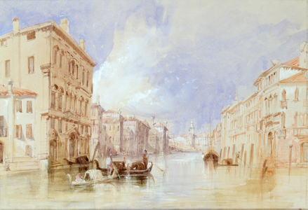 Shipping off the Venetian Lagoon (w/c on paper)