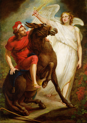 Balaam and the Ass (oil on canvas)