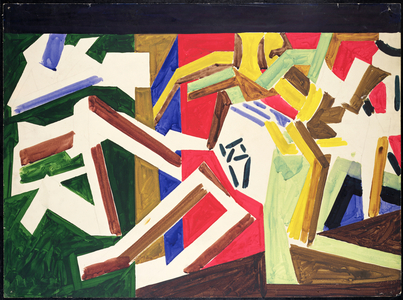 Study for The Mud Bath (gouache)