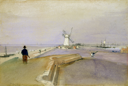 St. Malo (graphite, w/c & bodycolour on paper)