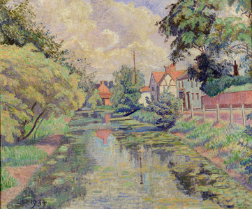 The Millstream, Stratford St. Mary, 1934 (oil on canvas)