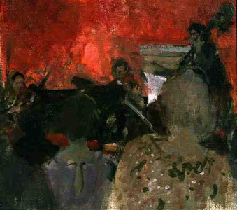 Concert at Sotheby's (oil on canvas)