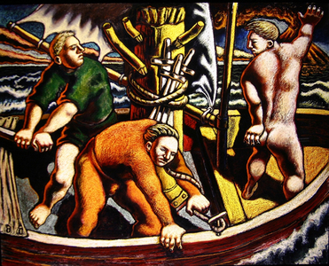 The Barge (oil on canvas)