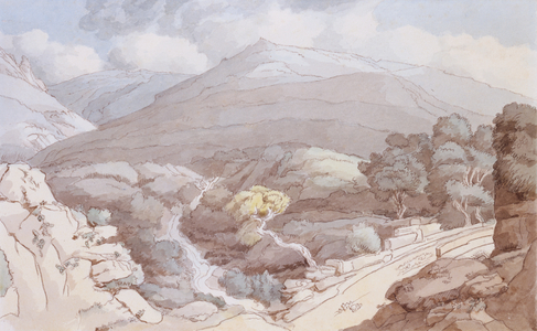 Near Devil's Bridge (w/c with pen & ink over graphite)