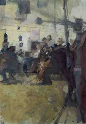 Rehearsal, City of London Sinfonia (oil on canvas)