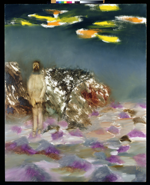 Rimbaud at Harar, 1963 (oil on hardboard)