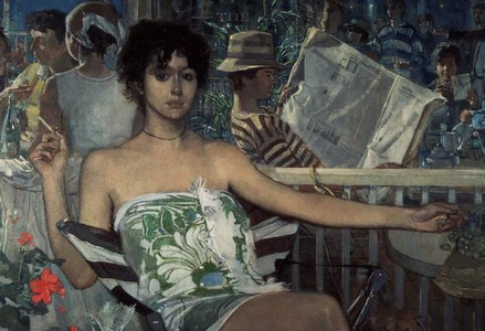 Claudia in a Towel, 1983