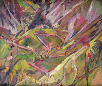 The Mountain Road, Asturias, 1935 (oil on canvas)