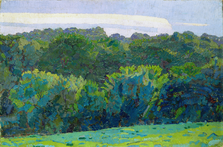 Landscape, Somerset, 1917 (oil on canvas)