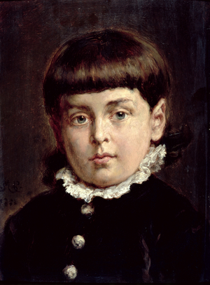 Portrait of a Young Boy, 1883 (oil on panel)