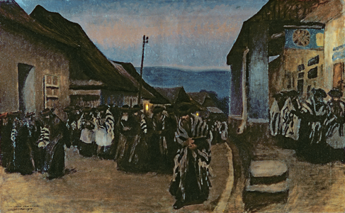 The Day of Atonement, 1914 (oil on canvas)