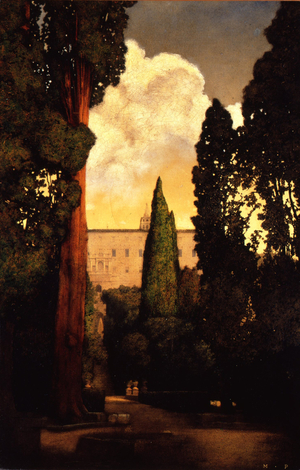 Villa D'Este, Tivoli, c.1904 (colour litho)