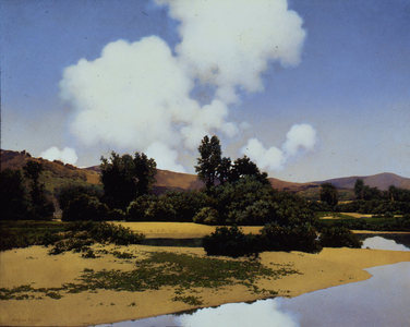Little Sugar River at Noon, 1930 (oil on panel)