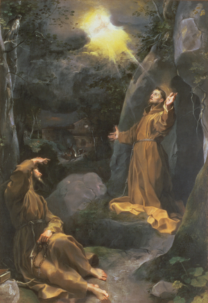 St. Francis receiving the stigmata